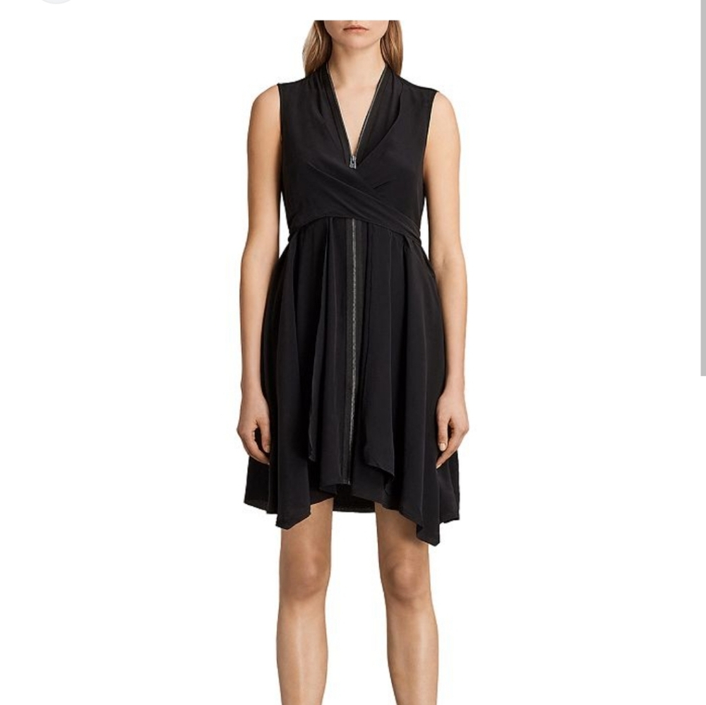All saints jayda wrap dress